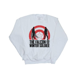 Marvel Womens/Ladies The Falcon And The Winter Soldier Shield Silhouettes Sweatshirt - M, White