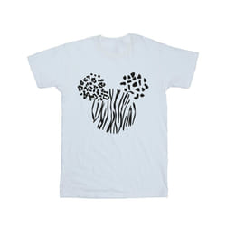 Disney Womens/Ladies Mickey Mouse Animal Cotton Boyfriend T-Shirt - L, White