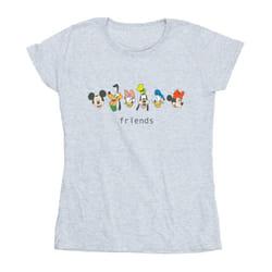 Disney Womens/Ladies Mickey Mouse And Friends Cotton T-Shirt - S, Sports Grey