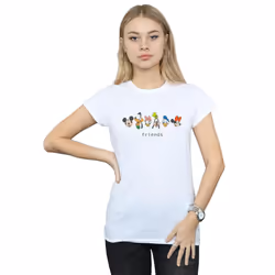 Disney Womens/Ladies Mickey Mouse And Friends Cotton T-Shirt - M, White