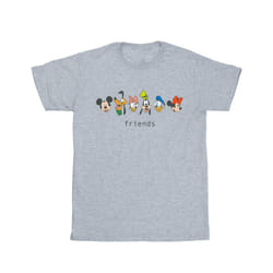 Disney Womens/Ladies Mickey Mouse And Friends Cotton Boyfriend T-Shirt - S, Sports Grey