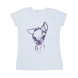 Disney Womens/Ladies Bambi Mood Cotton T-Shirt - L, White