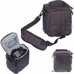 Navitech Black DSLR SLR Camera Bag Compatible With Nikon COOLPIX P950