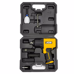 JCB ÃÂ½Ã¢ Square Drive Air Impact Wrench with Socket Set, 1450Nm Max Working Torque