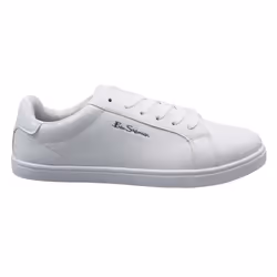 ) Ben Sherman Gino Synthetic Low Lace Up Mens Trainers BEN3422 White - 7 (Adults'