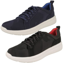 Ladies CloudSteppers By Clarks Lightweight Trainers Ezera Lace - Navy, UK 4.5