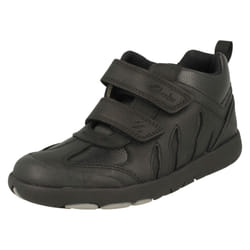 Boys Clarks Dinosaur Detailed Ankle Boots Rex Hop K - Black, UK 1.5 Child