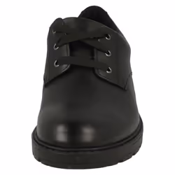 Girls Clarks Lace Up School Shoes Dempster Lace Y - Black, UK 4 Child