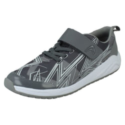 Childrens Clarks Casual Trainers Aeon Pace - Grey, UK 10.5 Child