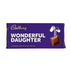 Cadbury Dairy Milk Wonderful Daughter Large 360G Chocolate Bar Gift Any Occasion