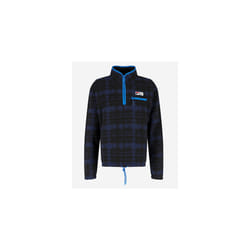 Fila Descender 1/4 zip Fleece in black and blue - Medium