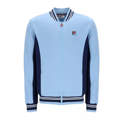 Fila Settanta Retro Baseball Track Top Jacket - BLUEBELL/NAVY/GARDENIA, SMALL