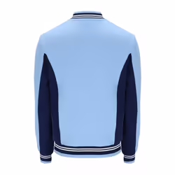 Fila Settanta Retro Baseball Track Top Jacket - BLUEBELL/NAVY/GARDENIA, SMALL