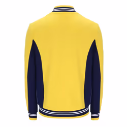 Fila Settanta Retro Baseball Track Top Jacket - HIGH VISIBILITY/NAVY/WHITE, SMALL