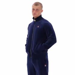 Fila Vintage Eccellent Funnel Neck TrackTop Jacket - NAVY, XL
