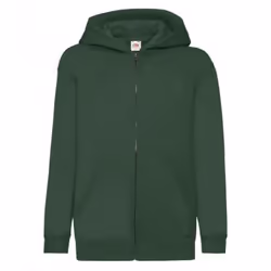 Fruit Of The Loom Childrens/Kids Hooded Sweatshirt - 12-13 Years, Bottle Green