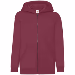 Fruit Of The Loom Childrens/Kids Hooded Sweatshirt - 12-13 Years, Burgundy