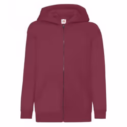 Fruit Of The Loom Childrens/Kids Hooded Sweatshirt - 14-15 Years, Burgundy