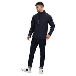 Regatta Mens Apex Soft Shell Jacket - S, Navy