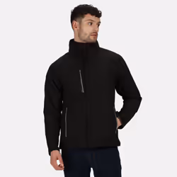 Regatta Mens Apex Soft Shell Jacket - XL, Black