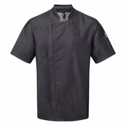 Premier Unisex Adult Short-Sleeved Chef Jacket - XS, Black Denim