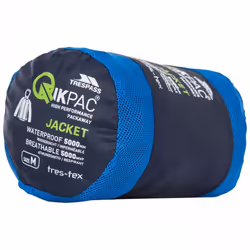 Trespass Qikpac X Unisex Packaway Jacket - XS, Nasvy/Blue