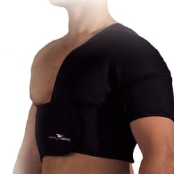 Precision Left Neoprene Half Shoulder Brace - S, Black
