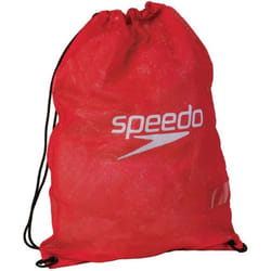 Speedo Wet Kit Mesh Drawstring Bag - One Size, Red