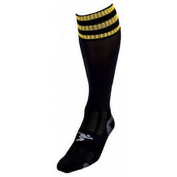 Precision Unisex Adult Pro Football Socks - 7 UK-11 UK, Black/Gold
