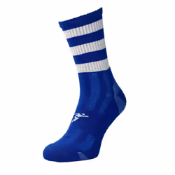 Precision Childrens/Kids Pro Hooped Football Socks - 3 UK-6 UK, Royal Blue/White