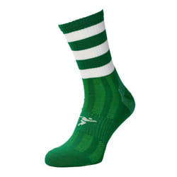 Precision Childrens/Kids Pro Hooped Football Socks - 3 UK-6 UK, Green/White