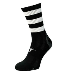 Precision Unisex Adult Pro Hooped Football Socks - 7 UK-11 UK, Black/White