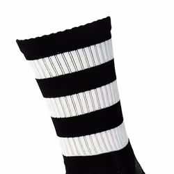 Precision Unisex Adult Pro Hooped Football Socks - 7 UK-11 UK, Black/White