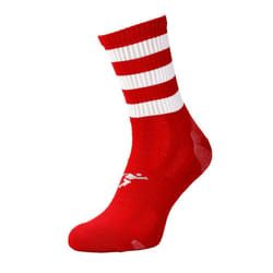 Precision Unisex Adult Pro Hooped Football Socks - 7 UK-11 UK, Red/White