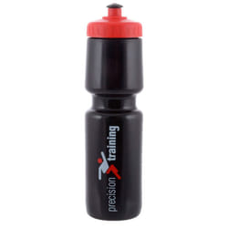 Precision 750ml Water Bottle - One Size, Black/Red