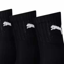 Puma Unisex Adult Crew Socks (Pack of 3) - 6 UK-8 UK, Black