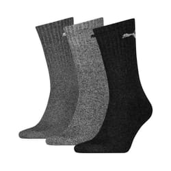 Puma Unisex Adult Crew Sports Socks (Pack of 3) - 6 UK-8 UK, Grey