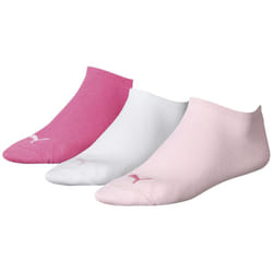 Puma Unisex Adult Invisible Socks (Pack of 3) - 2.5 UK-5 UK, Pink