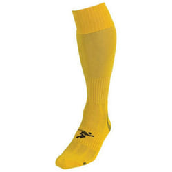 Precision Childrens/Kids Pro Plain Football Socks - 12 UK Child-2 UK, Yellow