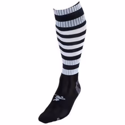 Precision Childrens/Kids Pro Hooped Football Socks - 3 UK-6 UK, Black/White