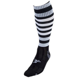 Precision Childrens/Kids Pro Hooped Football Socks - 3 UK-6 UK, Black/White