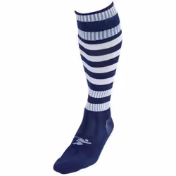 Precision Childrens/Kids Pro Hooped Football Socks - 12 UK Child-2 UK, Navy/White