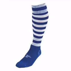 Precision Childrens/Kids Pro Hooped Football Socks - 3 UK-6 UK, Royal Blue/White