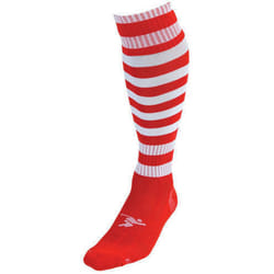 Precision Childrens/Kids Pro Hooped Football Socks - 12 UK Child-2 UK, Red/White