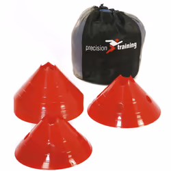 Precision Giant Saucer Cones (Pack Of 20) - One Size, Red