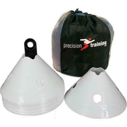 Precision Giant Saucer Cones (Pack Of 20) - One Size, White