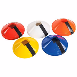 Precision Sleeved Saucer Cones (Pack of 10) - One Size, Yellow