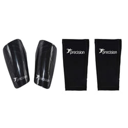 Precision Pro Matrix Shin Guards - L, Black/Silver