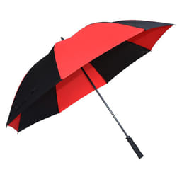 Masters Pongee Golf Umbrella - One Size, Black/Red