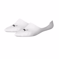 Puma Unisex Adult Liner Socks (Pack of 2) - 2.5 UK-5 UK, White